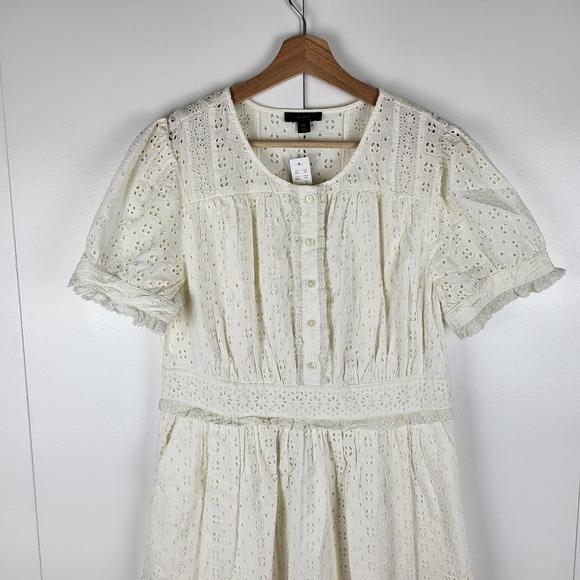 J. Crew White Eyelet Mini Dress - Picture 9 of 9
